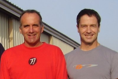 Team mates, friends, business partners since 1984: Daniel Paquette, Michel Lemay