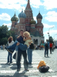 Arianna with Roy in Moscow during the Malevsky Cup 2005