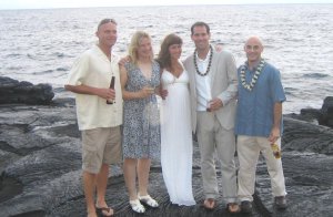 Josh Hall wedding on Hawaii in 2010