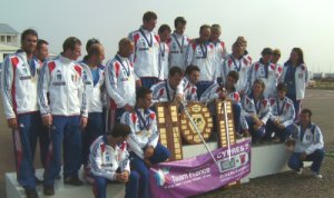 Jerome David (right bottom) with his French 2010 delegation