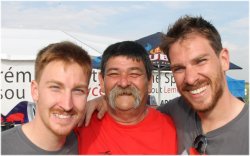 Father Alex with sons Andy and David